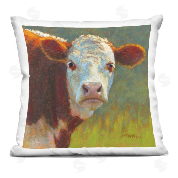 stupell industries Rita Kirkman | Cattle Grazing Farmland Grass Printed Throw Pillow