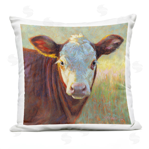 Stupell Industries Rita Kirkman | Country Cow Portrait Printed Throw Pillow