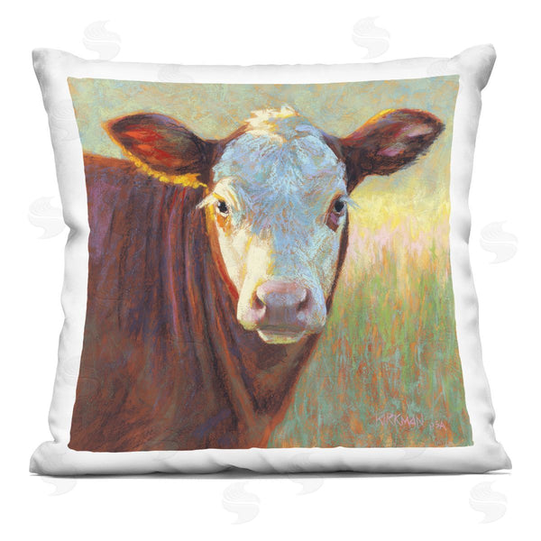 stupell industries Rita Kirkman | Country Cow Portrait Printed Throw Pillow