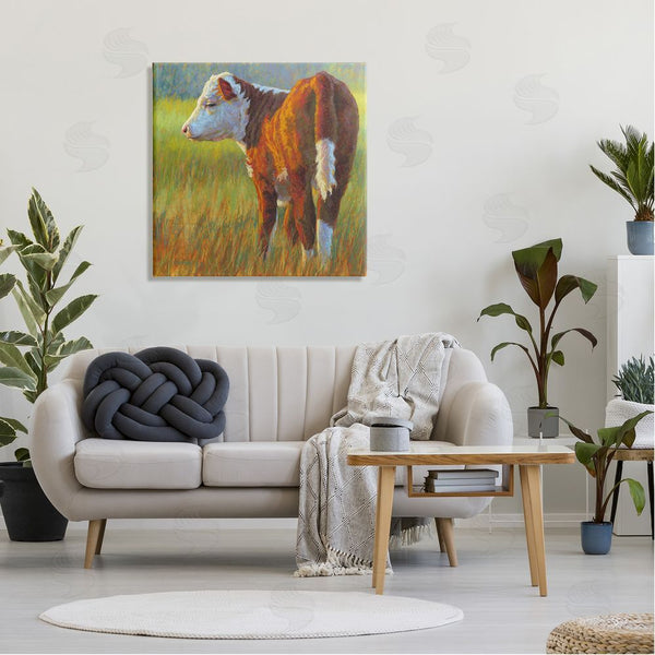 Stupell Industries Rita Kirkman | Cow Grazing Grassy Farm Wall Art