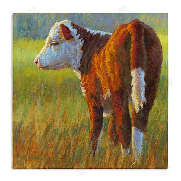 stupell industries Rita Kirkman | Cow Grazing Grassy Farm Wall Art