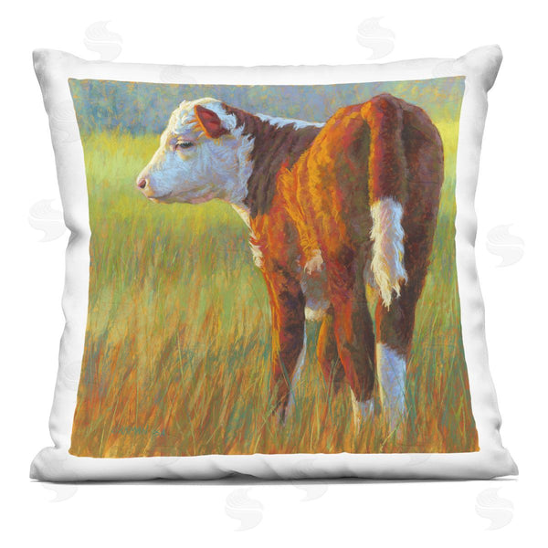 stupell industries Rita Kirkman | Farm Animal Cattle Grazing Printed Throw Pillow