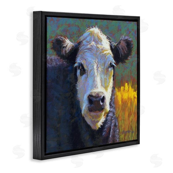 Stupell Industries Rita Kirkman | Fuzzy Cow Farm Animal Portrait Wall Art