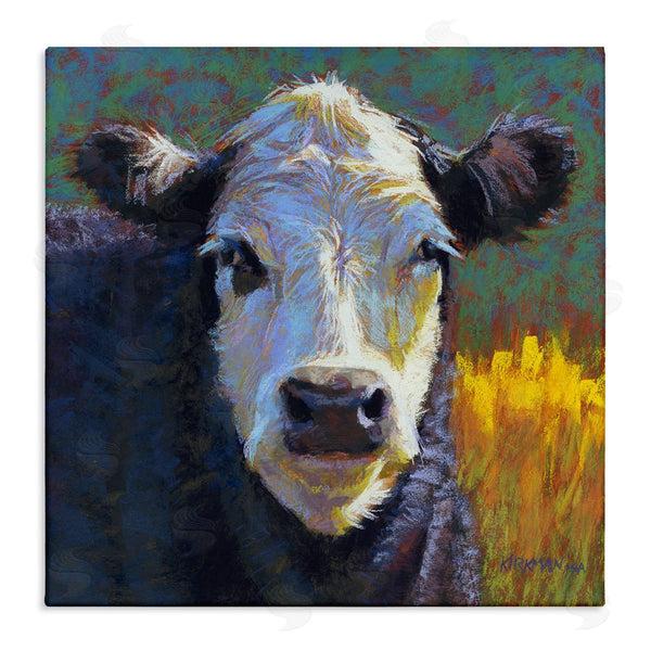 stupell industries Rita Kirkman | Fuzzy Cow Farm Animal Portrait Wall Art