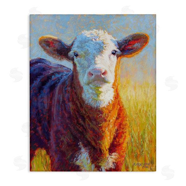 stupell industries Rita Kirkman | Happy Cow Farmhouse Grassland Wall Art