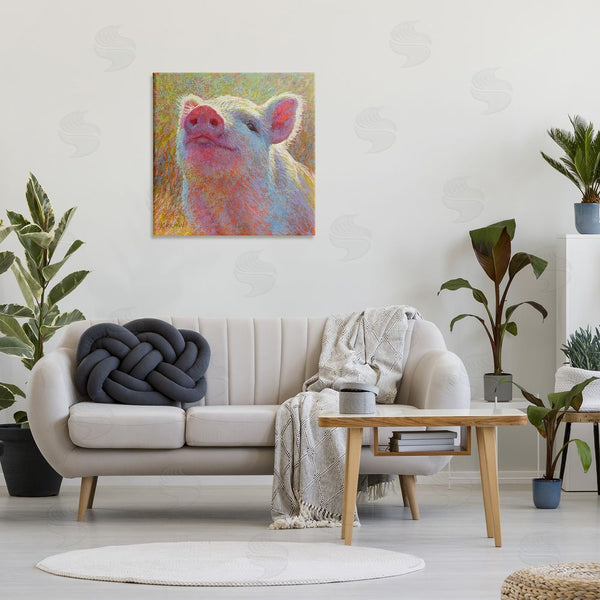 Stupell Industries Rita Kirkman | Impressionist Pig Painting Wall Art