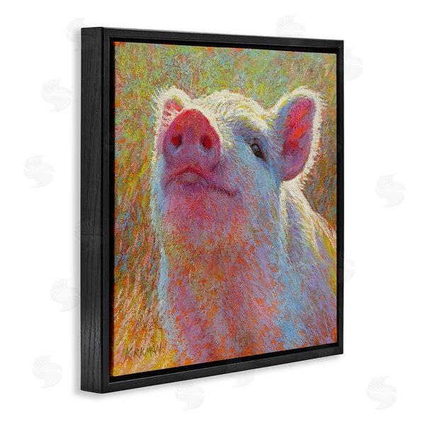 Stupell Industries Rita Kirkman | Impressionist Pig Painting Wall Art