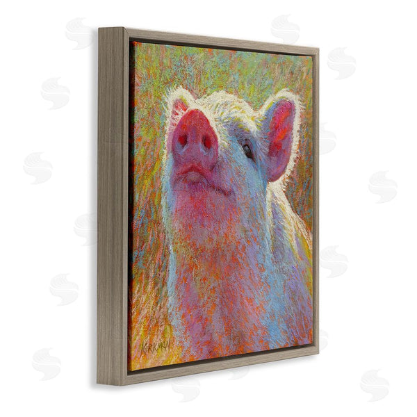 Stupell Industries Rita Kirkman | Impressionist Pig Painting Wall Art