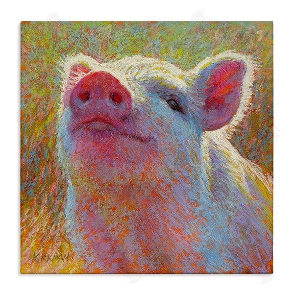 stupell industries Rita Kirkman | Impressionist Pig Painting Wall Art