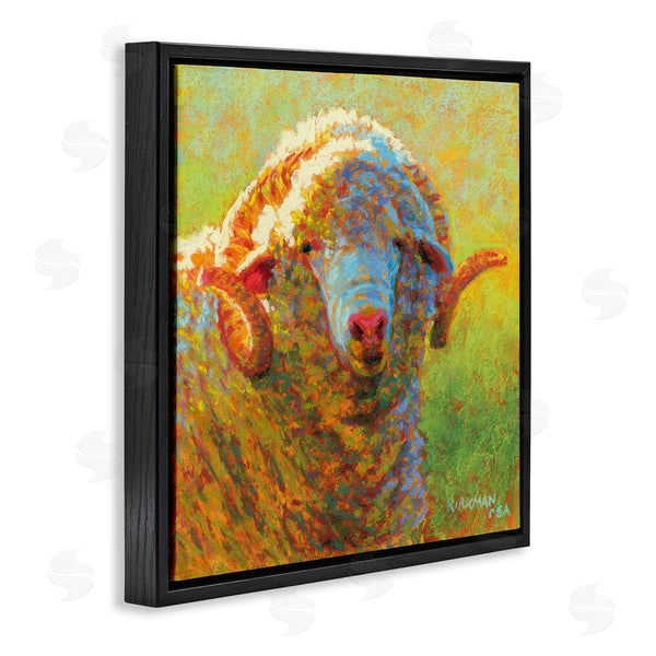 Stupell Industries Rita Kirkman | Impressionist Sheep Country Portrait Wall Art