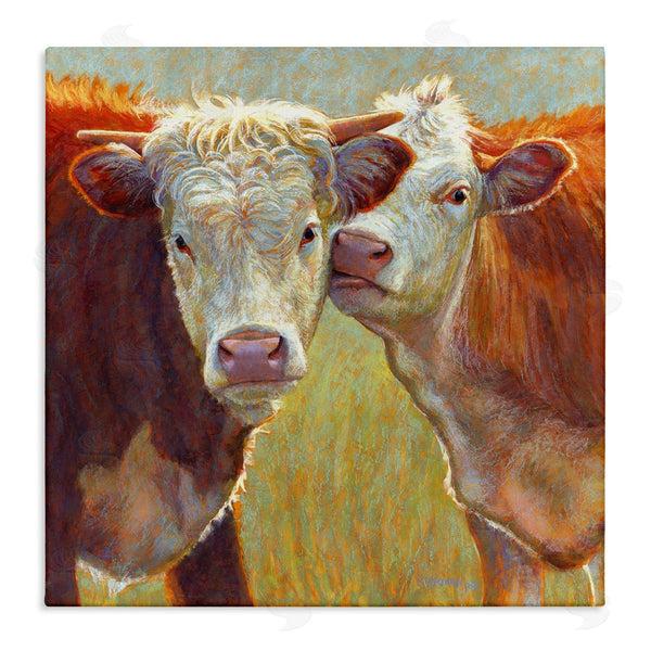 stupell industries Rita Kirkman | Kissing Cows Farm Animals Wall Art