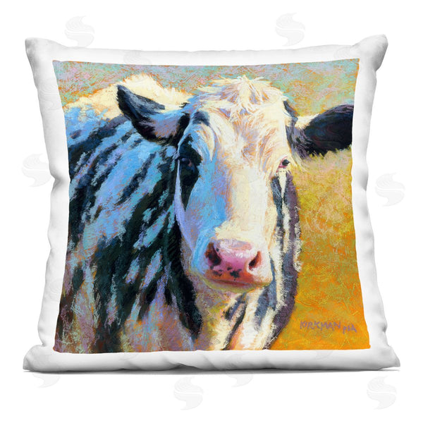 stupell industries Rita Kirkman | Modern Cow Farm Animal Printed Throw Pillow