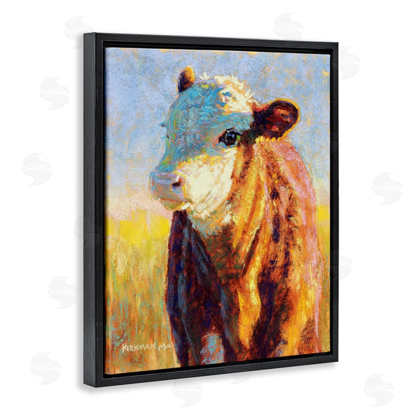 Stupell Industries Rita Kirkman | Modern Cow Portrait Impressionism Wall Art
