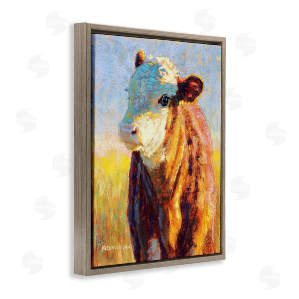 Stupell Industries Rita Kirkman | Modern Cow Portrait Impressionism Wall Art