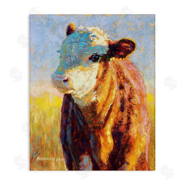 stupell industries Rita Kirkman | Modern Cow Portrait Impressionism Wall Art