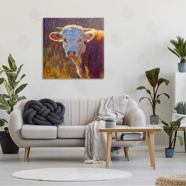 Stupell Industries Rita Kirkman | Modern Cow Portrait Impressionist Wall Art