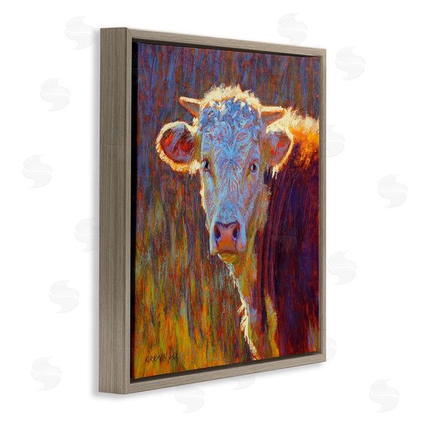 Stupell Industries Rita Kirkman | Modern Cow Portrait Impressionist Wall Art