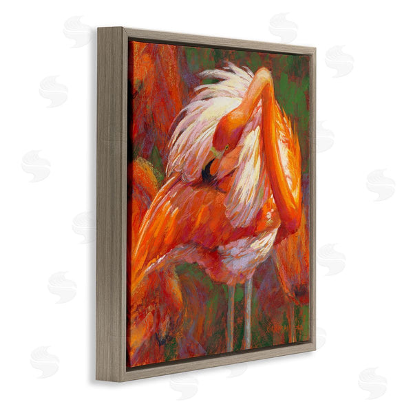 Stupell Industries Rita Kirkman | Preening Flamingo Wildlife Nature Wall Art