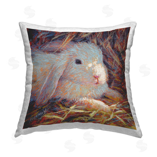 Stupell Industries Rita Kirkman | Rabbit In Nature Printed Throw Pillow