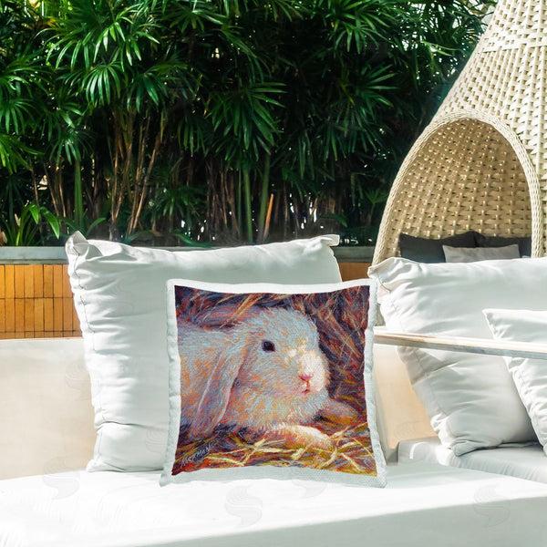 Stupell Industries Rita Kirkman | Rabbit In Nature Printed Throw Pillow