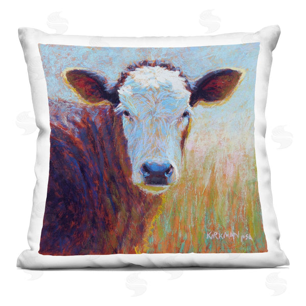 stupell industries Rita Kirkman | Rural Farm Cattle Gazing Printed Throw Pillow
