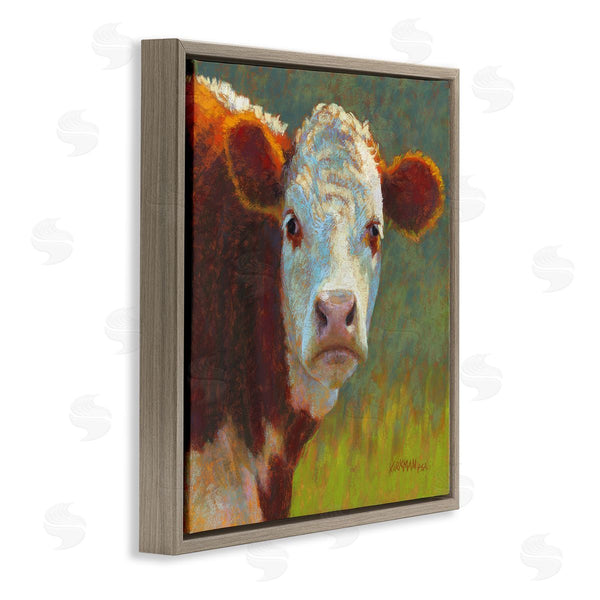 Stupell Industries Rita Kirkman | Rural Wildlife Cow Portrait Wall Art