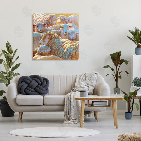 Stupell Industries Rita Kirkman | Sheep Herd Farm Animals Wall Art
