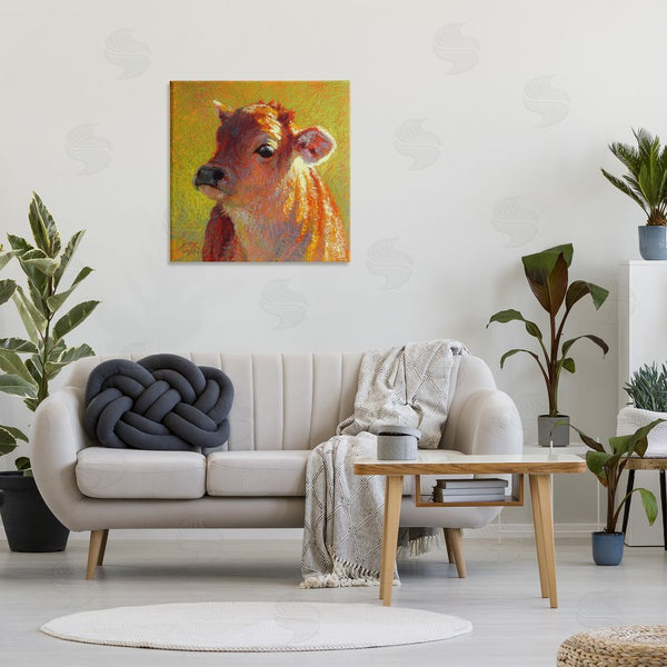 Stupell Industries Rita Kirkman | Sunlit Calf Painting Wall Art