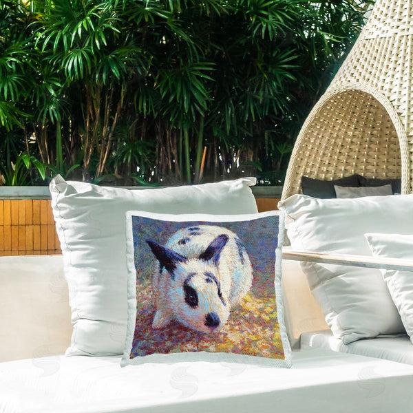 Stupell Industries Rita Kirkman | Traditional Spotted Bunny Printed Throw Pillow