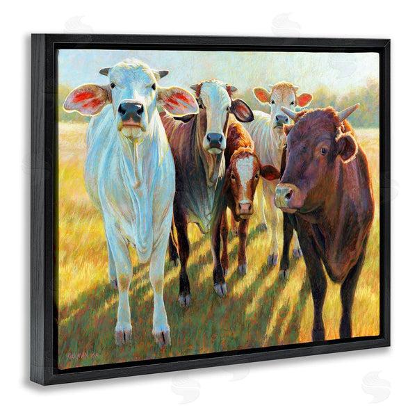 Stupell Industries Rita Kirkman | Various Cattle Sunny Farmland Field Wall Art