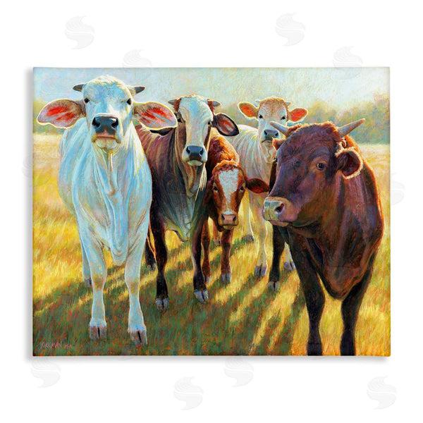 stupell industries Rita Kirkman | Various Cattle Sunny Farmland Field Wall Art