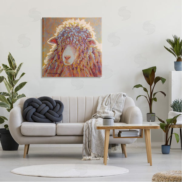 Stupell Industries Rita Kirkman | Wooly Sheep Animal Portrait Wall Art
