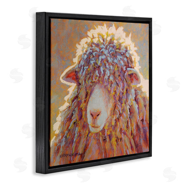 Stupell Industries Rita Kirkman | Wooly Sheep Animal Portrait Wall Art