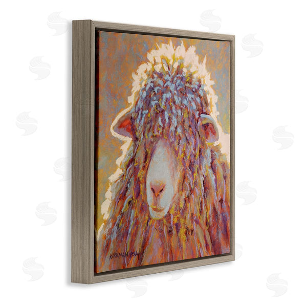 Stupell Industries Rita Kirkman | Wooly Sheep Animal Portrait Wall Art