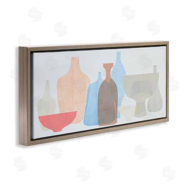 Stupell Industries Rob Delamater | Abstract Pottery Soft Pink Blue
