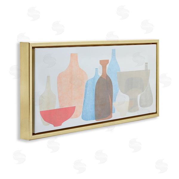 Stupell Industries Rob Delamater | Abstract Pottery Soft Pink Blue