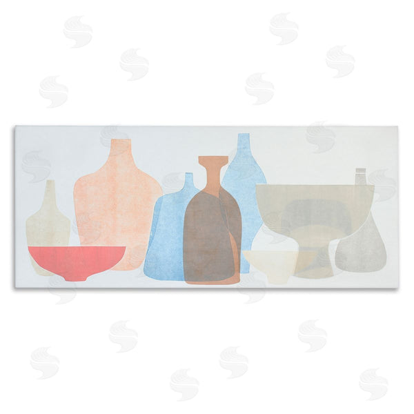 stupell industries Rob Delamater | Abstract Pottery Soft Pink Blue