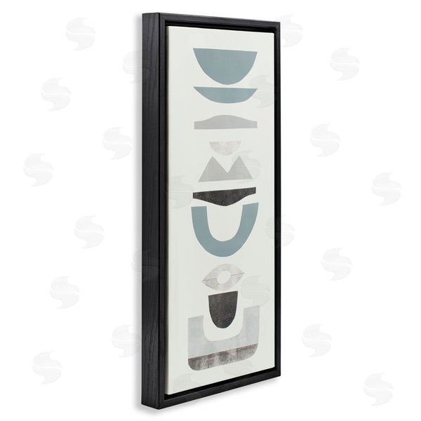 Stupell Industries Rob Delamater | Coastal Tone Totem Shapes Geometric Symbol Pattern Wall Art