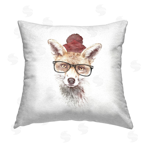 Stupell Industries Robert Farkas | Minimal Hipster Fox Printed Throw Pillow