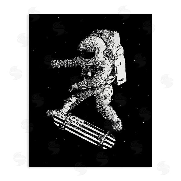 stupell industries Robert Farkas | USA Astronaut Skateboarding