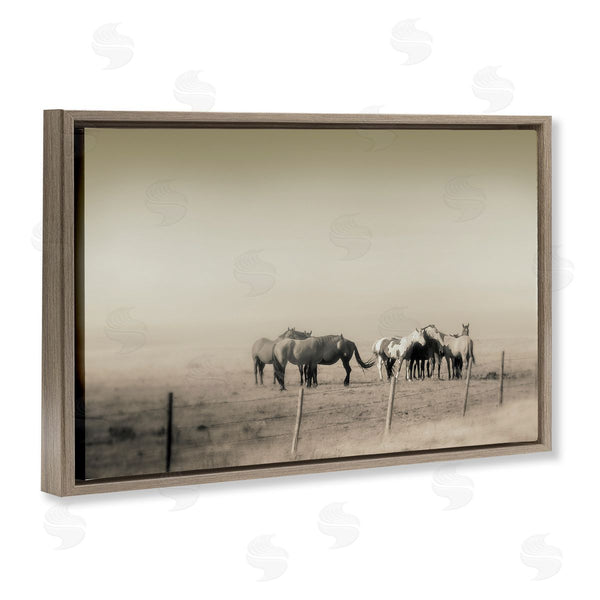 Stupell Industries Roberta Murray | The Herd Monochrome Horses