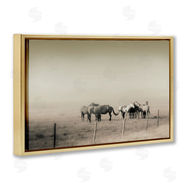 Stupell Industries Roberta Murray | The Herd Monochrome Horses