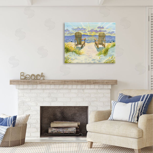 Stupell Industries Robin Altman | Nautical Beach Chairs View Wall Art