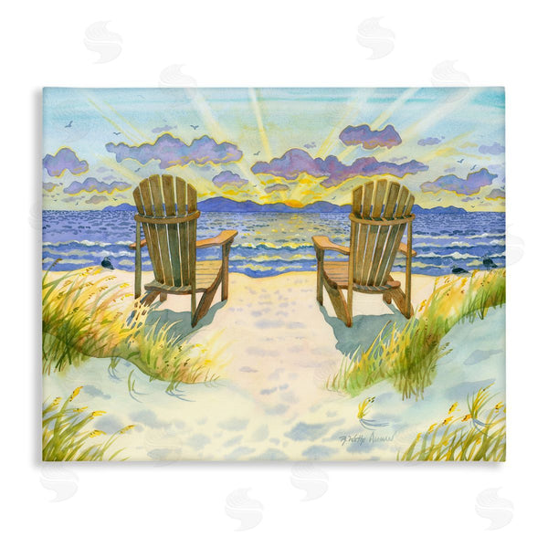 stupell industries Robin Altman | Nautical Beach Chairs View Wall Art