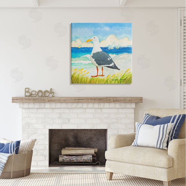Stupell Industries Robin Altman | Seagull On Beach Painting Wall Art