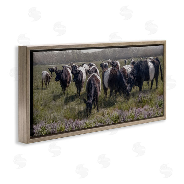 Stupell Industries Robin-Lee Viera | Black Cows Grazing In Pasture Wall Art