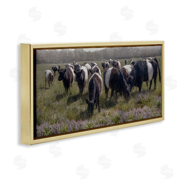 Stupell Industries Robin-Lee Viera | Black Cows Grazing In Pasture Wall Art