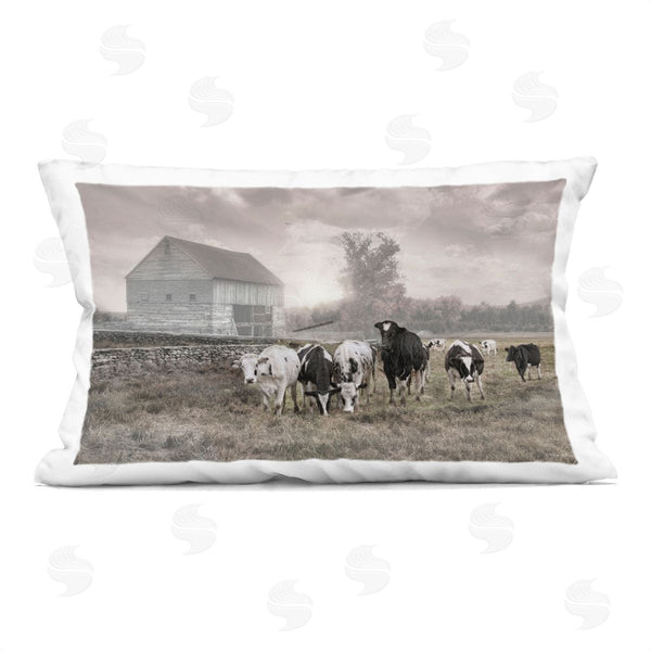stupell industries Robin-Lee Viera | Cows On The Ranch Printed Throw Pillow