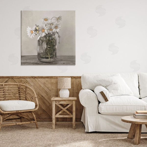 Stupell Industries Robin-Lee Viera | Joy In A Jar Daisies Wall Art