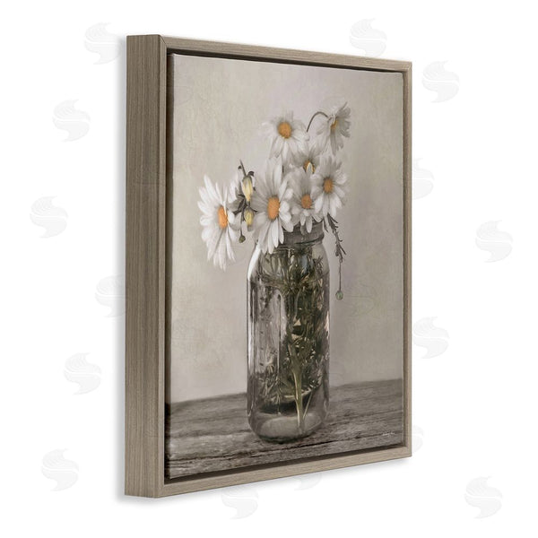 Stupell Industries Robin-Lee Viera | Joy In A Jar Daisies Wall Art